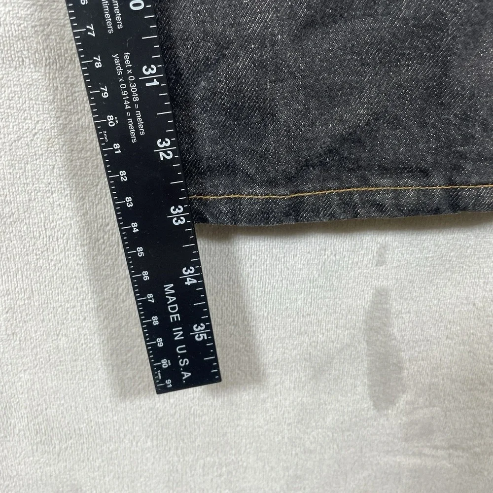 Vtg Black USA 501 Jeans Mens 29x34 (fit 28x33) Made in USA Excellent 501-0155